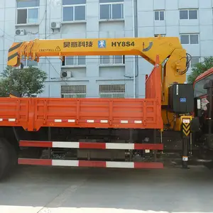 China HAOY Vertrieb 8 Tonnen Montierter Ausleger Maschine mobiler Bau hydraulische Winde für Hebezubehör Lkw-Kran