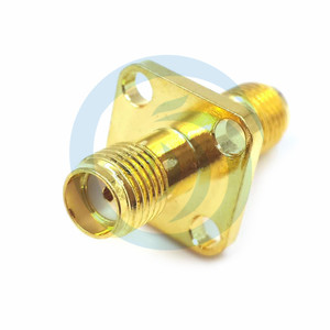 Hot Sale Factory Customizmale Connectorle Adapter SMA Jack (female Brass Male to Female ROHS Gold-plated Brass 50 Ohm 1.5 - Product Image 1