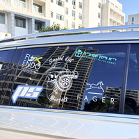 Autocollants de voiture personnalisés de haute qualité, résistants à l'eau et aux UV, lettrage de voiture, autocollants en vinyle, autocollants pour pare-brise de voiture