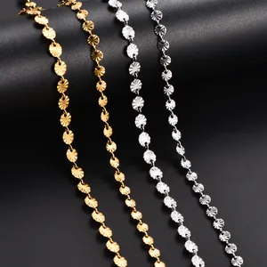 Cadena Hecha a Mano de Acero Inoxidable de 4/5 mm de Ancho, Color Plata o Oro, Collar y Pulsera de Alta Calidad, Joyería para Hombre y Mujer - Product Image 1