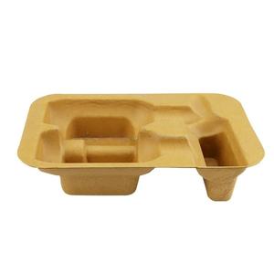 Inserts intérieurs en pulpe moulée à sec biodégradable pour emballage cosmétique, écologiques, en fibre de bagasse vierge - Product Image 4