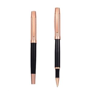 High Quality Luxury Rose Gold Roller Ballpoint <b>Pen</b> Heavy Gift With Metal <b>Refill</b> Gel Ink for Business Writing - Product Image 1