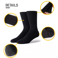 Gym Chaussettes De Luxe Qualité Mode Coton Hommes Crew Chaussettes Broderie Logo Imprimer Gym Chaussettes Personnalisées