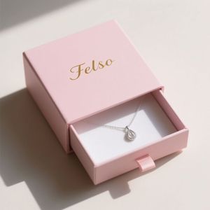 Caja Rígida de Cartón con Logotipo Personalizado al por Mayor, Recubrimiento UV, Embalaje de Regalo para Joyería, Reciclable, para Anillos, Collares y Pendientes - Product Image 4