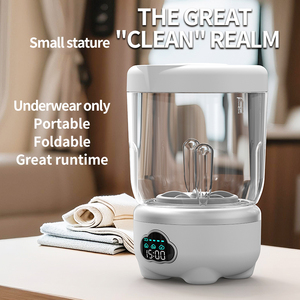 Mini Lave-linge Portable Pliable Sans Fil pour Sous-vêtements et Chaussettes, Idéal Voyage et Maison, Rechargeable USB - Product Image 5