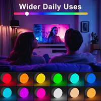 Ampoule LED RGB rechargeable avec télécommande tactile, E14/E27, certifiée CE, 3 couleurs, USB-C, sans fil, intelligente, pour hôtel