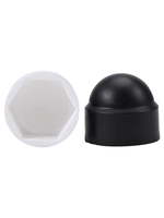 Chine usine Production noir, blanc M4 M5 M6 M8 M10 plastique métrique dôme boulon écrou décoratif en caoutchouc capuchon écrou couverture