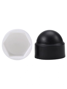 Chine usine Production <span class=keywords><strong>noir</strong></span>, blanc M4 M5 M6 M8 M10 plastique métrique dôme boulon écrou décoratif en caoutchouc capuchon écrou couverture - Product Image 2