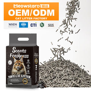 Usine En Gros 6L Multiple Parfum Haricot Caillé Chat Sable Déodorant Rapide Agglutinant Plante Tofu Chat Litière Sable 2.5kg - Product Image 1