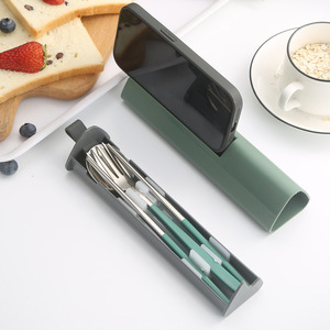 Portable Price Reusable Stainless Steel 304 Silverware Camping Cutlery <b>Set</b> 3PCS With Box <b>Flatware</b> <b>Set</b> in Travel Spoon and Fork - Product Image 2