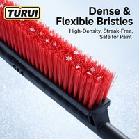 Brosse à neige extensible pour voiture avec grattoir à glace, pelle à neige amovible, outil de dégivrage de pare-brise pour voitures, SUV et camions