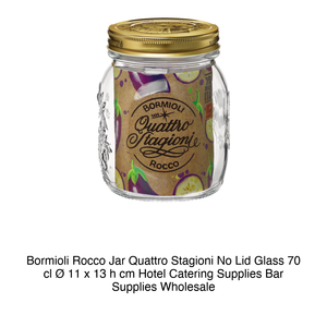 โถแก้ว Bormioli Rocco 4 Stagioni ขนาด 70 ซล. สูง 13 ซม. เส้นผ่านศูนย์กลาง 11 ซม. ไม่มีฝาปิด - Product Image 2