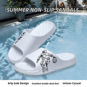Sandalias Blancas de EVA con Suela Gruesa Antideslizante para Interiores y Exteriores, para Hombre y Mujer - Product Image 2