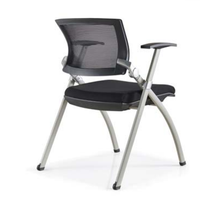 Chaise de bureau polyvalente en maille, équipée d'un tableau d'écriture et de roulettes amovibles, siège flexible pour réunions/formations