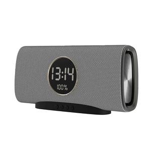 Haut-parleur 16W Blue tooth Caisson de basses portable sans fil Horloge Soundbox Ordinateur à domicile <span class=keywords><strong>Echo</strong></span> Barre de son murale HiFi Stere avec réveil - Product Image 1