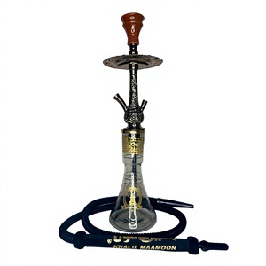 Chicha artisanale égyptienne Khalil Mamoon en laiton et bois, style Khalil Maamoon - Ensemble complet Shika Amazonia - Product Image 2