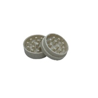 Broyeur de fumée moderne en plastique à deux couches de 55mm de diamètre biodégradable avec logo personnalisé vente en gros de briquets et accessoire pour fumer