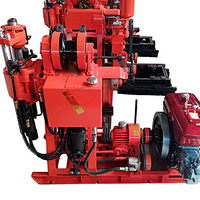 GK200 Perceuse rotative sur chenilles électrique portable Moteur diesel 220V Profondeur de forage de 200m pour moteur de pompe de forage de sol géologique