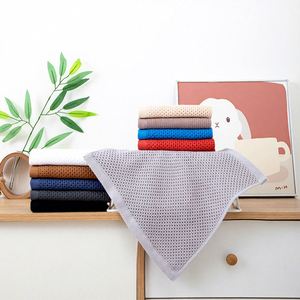 Serviette en coton tissée carrée - Épaisse et douce, écologique, séchage rapide, bonne absorption d'eau, sans perte de fibres, pour usage domestique, serviette pour le visage - Product Image 1