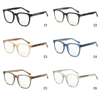 Monture optique carrée pour femme, style intellectuel, design minimaliste, monture de lunettes professionnelle, robuste et durable