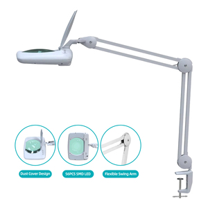 Beauty Jewelry Square Esthetician Lash <b>Light</b> Magnifying Glasses Led Esthetician Lamp With <b>Clamp</b> for Electronics Repair - Product Image 1