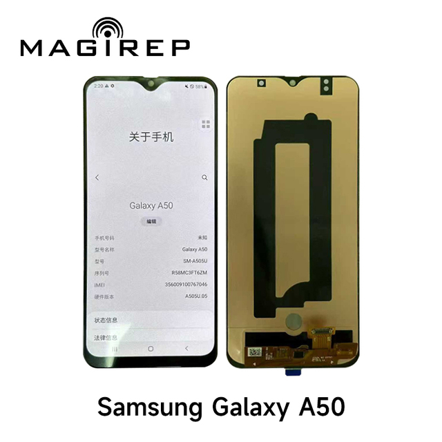 For Factory Price LCD Replacement Screen for Samsung A50 OLED Mobile Phone Lcds Telephone Display Lcd Phones Wholesaled