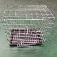 Cage à pigeons pliable en métal de style antique, écologique, avec plateau en plastique et différentes tailles, pour usage extérieur, emballée en boîte