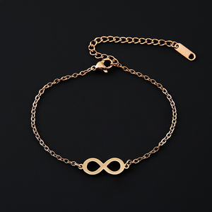 <span class=keywords><strong>Bracelet</strong></span> Symbole <span class=keywords><strong>Infini</strong></span> Ywyougang, <span class=keywords><strong>Bracelet</strong></span> Chaîne 4 Couleurs avec Pendentif <span class=keywords><strong>Infini</strong></span> pour Gravure Laser Personnalisée, Cadeau Bijou - Product Image 4