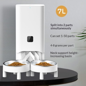 Comedero Automático de Acero Inoxidable Jingwang para Mascotas, Gatos y <span class=keywords><strong>Perros</strong></span>, Alimentación Temporizada y Cuantitativa, Tazones Triples/Dobles, Monitoreo Visual - Product Image 2