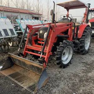 Dongfeng 55hp б/у трактор 4wd, цена на сельскохозяйственную фронтальную загрузку