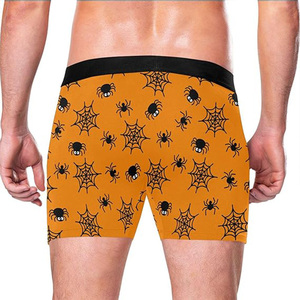 Biancheria intima da uomo dai colori vivaci non sbiadisce mai da uomo Boxer alti elastici senza cavalcare biancheria intima per adulti comodo Boxer corto - Product Image 6
