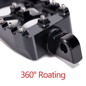 Reposapiés Anchos CNC 360 °   Estilo MX <span class=keywords><strong>Chopper</strong></span> Bobber Giratorio para Harley Dyna Sportster Fatboy Iron <span class=keywords><strong>883</strong></span>, Multicolor - Product Image 3