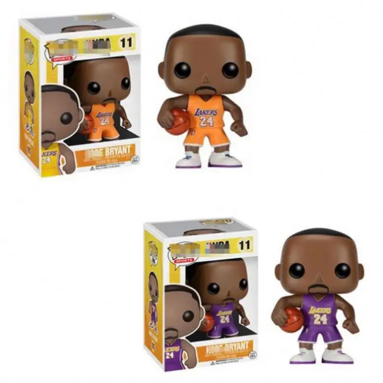 Haute qualité noir Mamba Kobe Bryant NBA star Figurine personnalisé étoile en plastique humain adulte Abs figurine