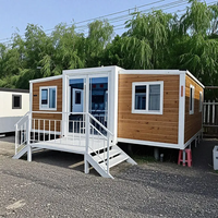Maison conteneur extensible et respirante de 20 pieds ou 40 pieds, villa modulaire préfabriquée de 2 à 4 chambres, mini-maison mobile en acier pour habitation