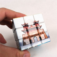 Matière plastique écologique Uv Printing Diy 3x3 Magic Cube pour cadeau promotionnel