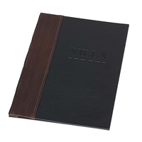 Porte-menu de restaurant élégant et de luxe avec couverture gravée sur mesure, porte-menu de haute qualité, élégant, en bois, couverture rigide