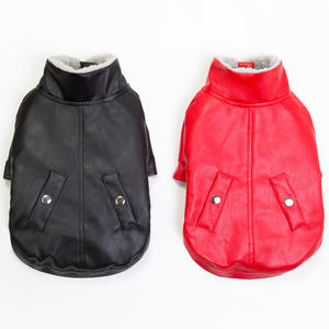 Hot Sales Waterproof <span class=keywords><strong>Leather</strong></span> <span class=keywords><strong>Dog</strong></span> Winter Clothes Plush Forro Jaqueta Macia e Confortável <span class=keywords><strong>Dog</strong></span> Coat - Product Image 5