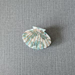 Pince à cheveux en acétate motif coquillage, pince à cheveux requin festonné, accessoire de coiffure pour jeune fille - Product Image 6