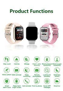 발두스 ECG 1.81인치 수면 모니터링 활동 부족 알림 스마트워치 심박수 혈압 혈중 산소 H15 - Product Image 5