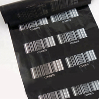 Vente en gros ruban de cire couleur noir ruban de cire à transfert thermique personnalisé pour imprimante d'étiquettes