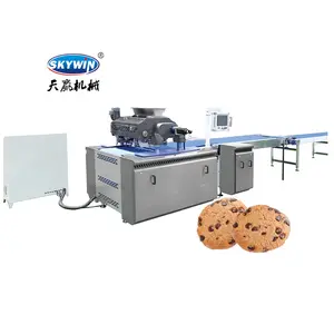 Tel kesme ve mevduat ile otomatik bisküvi üretim hattı 1000 için kurabiye yapımı makinesi mm çerez makinesi