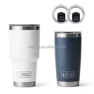 Factory Wholesale Yetys Magnetic Cover Insulated Vacuum Yeticooler Tumbler Water Bottle Wine Cup 30oz Coffee Cup