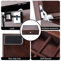 Boîte de montre de luxe, boîte cadeau en bois personnalisée pour bijoux, montres et lunettes