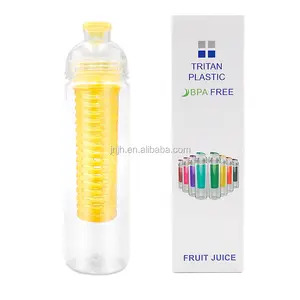 Hot Selling BPA Free Silicone Sports Drinking Bottle Fruit Infused Waterbottle