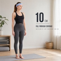 Bandeau de sport en polyester et élasthanne, élastique, absorbant la transpiration, pour hommes et femmes, idéal pour le yoga, la gym, la course à pied, antidérapant, personnalisable avec logo, vente en gros