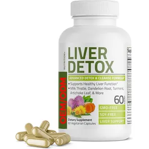 Non-Gmo 60 Vegetarische Capsules Lever Detox Geavanceerde Detox & Reinigingsformule Ondersteunt De Gezondheid Leverfunctie