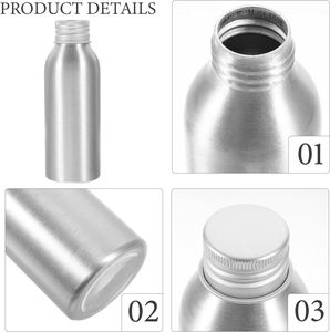 Wholesale 50ml 100ml 120ml 150ml 250ml 500ml 1000ml Screw Cap Perfume Cosmetic Packing Aluminum Bottle - Product Image 3