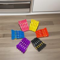 Vente chaude Coloré Outils De Coiffure En Plastique Pince Crocodile Pinces Pinces À Cheveux Salon De Beauté Utilisation