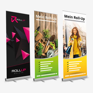 Banner roll up portatile retrattile retrattile per banner in alluminio con stampa personalizzata - Product Image 3