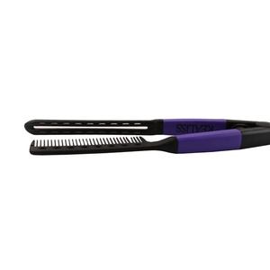 <span class=keywords><strong>Pas</strong></span> <span class=keywords><strong>cher</strong></span> carbone fiberhair V forme pliable salon défriser les cheveux brosse cheveux lisseur peigne en gros - Product Image 2